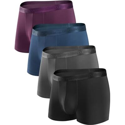 DAVID ARCHY Boxer Homme 60S Mirco Modal Caleçon Court sous-Vêtement Ultra-Doux Respirant Confortable Lot de 4 - Publicité DAVID ARCHY Boxer Homme 60S Mirco Modal Caleçon Court sous-Vêtement Ultra-Doux Respirant Confortable Lot de 4 - Publicité