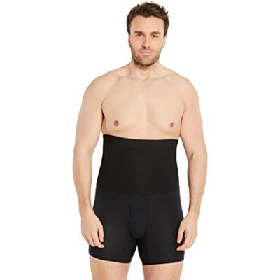 FINN Boxer Gainant Homme avec Effet Ventre Plat Gaine Amincissante Taille Haute en Coton pour Hommes Boxer de Compression Body-Shaper Noir 4XL - Publicité FINN Boxer Gainant Homme avec Effet Ventre Plat Gaine Amincissante Taille Haute en Coton pour Hommes Boxer de Compression Body-Shaper Noir 4XL - Publicité