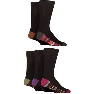 SockShop Chaussettes en bambou naturel pour hommes, colorées et à motifs, taille 40-45, lot de 5 - Publicité SockShop Chaussettes en bambou naturel pour hommes, colorées et à motifs, taille 40-45, lot de 5 - Publicité