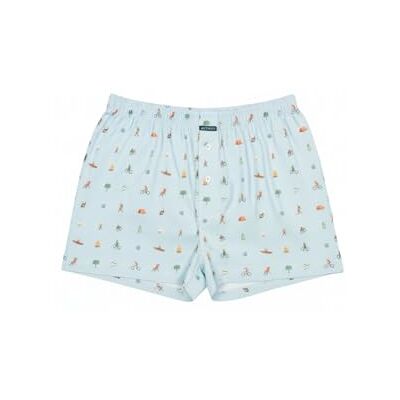ARTHUR Caleçon de Nuit Homme Camping, Celadon, Taille L - Publicité ARTHUR Caleçon de Nuit Homme Camping, Celadon, Taille L - Publicité