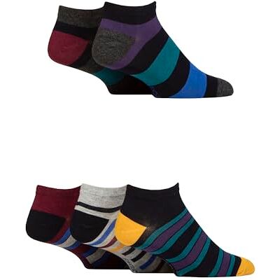 SockShop Homme Bambou Rayé Trainer Chaussettes Paquet de 5 - Publicité SockShop Homme Bambou Rayé Trainer Chaussettes Paquet de 5 - Publicité