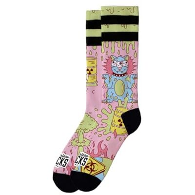 American Socks Chaussettes mi-hautes avec impression radioactive, technologie anti-humidité, conçues pour l'action et le confort, Radioactif, S-M Alto - Publicité American Socks Chaussettes mi-hautes avec impression radioactive, technologie anti-humidité, conçues pour l'action et le confort, Radioactif, S-M Alto - Publicité