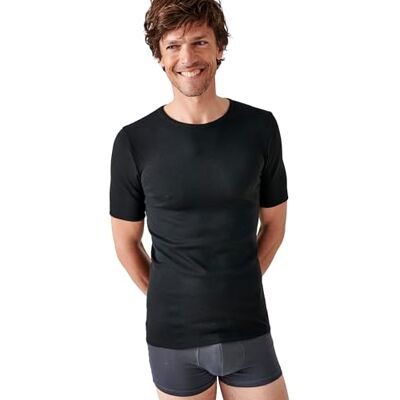 Damart T-Shirt Maille Classique Thermolactyl, Homme, Noir, Taille XL, Manches Courtes - Publicité Damart T-Shirt Maille Classique Thermolactyl, Homme, Noir, Taille XL, Manches Courtes - Publicité