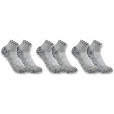 Carhartt Men's Force Midweight Quarter Sock 3 Pack Socks (pack of 3) - Publicité Carhartt Men's Force Midweight Quarter Sock 3 Pack Socks (pack of 3) - Publicité