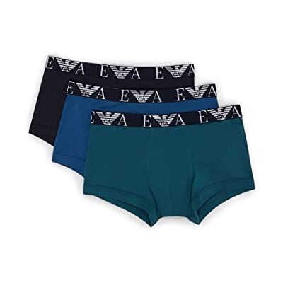 Emporio Armani Lot de 3 Boxers en Tricot - Publicité Emporio Armani Lot de 3 Boxers en Tricot - Publicité