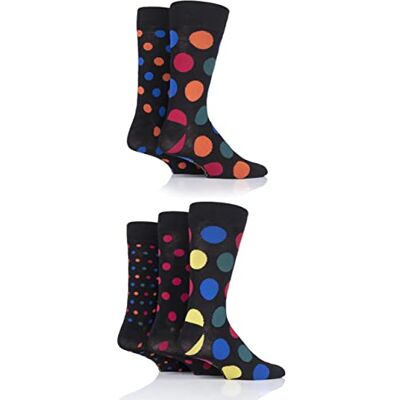 SockShop Chaussettes en bambou naturel pour hommes, colorées et à motifs, taille 40-45, lot de 5 - Publicité SockShop Chaussettes en bambou naturel pour hommes, colorées et à motifs, taille 40-45, lot de 5 - Publicité