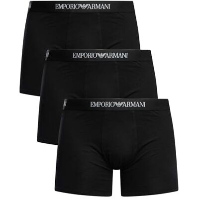 Emporio Armani 3-Pack Boxer Boxeur ajusté, Noir/Noir, L Homme - Publicité Emporio Armani 3-Pack Boxer Boxeur ajusté, Noir/Noir, L Homme - Publicité