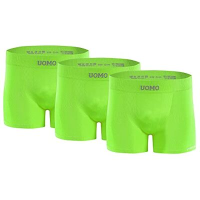 sesto senso 3 Paires Boxer Hommes sans Couture Rétro Caleçons Slips Confortable Trunks Basique Culotte sous-vêtements Uomo S/M Vert Clair Fluo - Publicité sesto senso 3 Paires Boxer Hommes sans Couture Rétro Caleçons Slips Confortable Trunks Basique Culotte sous-vêtements Uomo S/M Vert Clair Fluo - Publicité