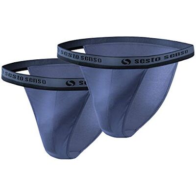 sesto senso Slip Coton Homme 2 Pack Sexy Culotte sous-vêtement M 2 Jeans - Publicité sesto senso Slip Coton Homme 2 Pack Sexy Culotte sous-vêtement M 2 Jeans - Publicité