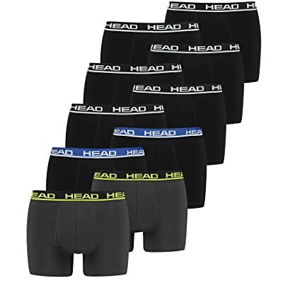 HEAD Hommes Boxer Boxer-shorts Sous-vêtement Pack De 10 En Beaucoup De Couleurs - Publicité HEAD Hommes Boxer Boxer-shorts Sous-vêtement Pack De 10 En Beaucoup De Couleurs - Publicité