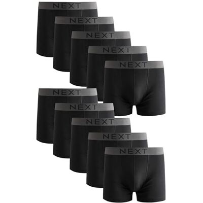 NEXT Homme Caleçon 100% Coton Caleçon 100 % coton, lot de 10, Taille mi-haute - Publicité NEXT Homme Caleçon 100% Coton Caleçon 100 % coton, lot de 10, Taille mi-haute - Publicité