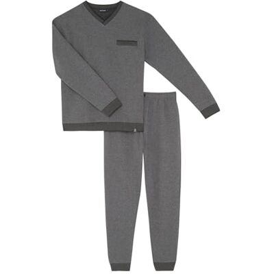 ARTHUR Pyjama Homme en Polaire Molletonnée Ensemble de Pyjama Homme T-Shirt Manches Longues et Pantalon 100% Coton Gris Taille M - Publicité ARTHUR Pyjama Homme en Polaire Molletonnée Ensemble de Pyjama Homme T-Shirt Manches Longues et Pantalon 100% Coton Gris Taille M - Publicité