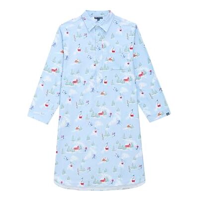 ARTHUR Chemise de Nuit Homme Manches Longues Bleu XXL - Publicité ARTHUR Chemise de Nuit Homme Manches Longues Bleu XXL - Publicité