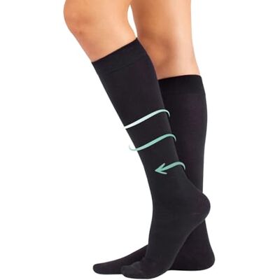 CALZITALY Mi-bas Médicaux de Contention à Compression Graduée Forte 15-21 mm/Hg Bleu, Gris, Noir S, M, L, XL, XXL Made in Italy - Publicité CALZITALY Mi-bas Médicaux de Contention à Compression Graduée Forte 15-21 mm/Hg Bleu, Gris, Noir S, M, L, XL, XXL Made in Italy - Publicité