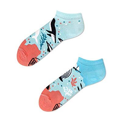 Many Mornings – Mismatched Sneaker Chaussettes – Ocean Life, Wal, monde sous-marin - Publicité Many Mornings – Mismatched Sneaker Chaussettes – Ocean Life, Wal, monde sous-marin - Publicité