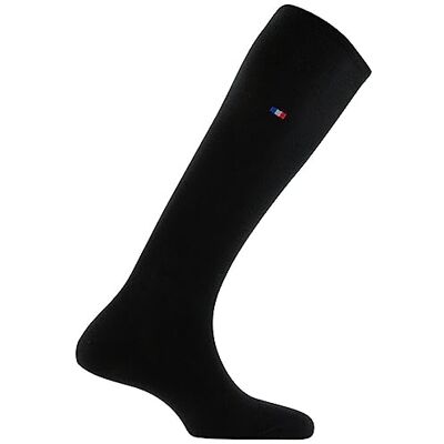 Kindy Mi-bas uni en coton motif drapeau Français MADE IN FRANCE couleur Noir Pointure 39-42 - Publicité Kindy Mi-bas uni en coton motif drapeau Français MADE IN FRANCE couleur Noir Pointure 39-42 - Publicité