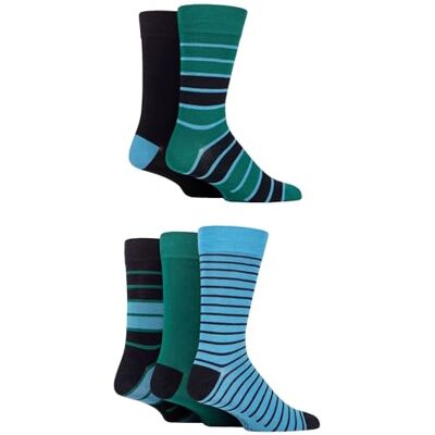 SockShop Chaussettes en bambou naturel pour hommes, colorées et à motifs, taille 40-45, lot de 5 - Publicité SockShop Chaussettes en bambou naturel pour hommes, colorées et à motifs, taille 40-45, lot de 5 - Publicité