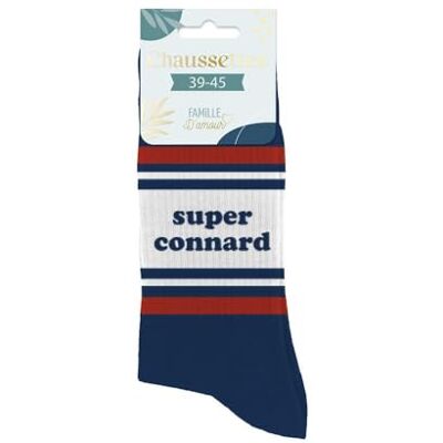 STC , Chaussettes homme Super connard (taille unique 39-45) - Publicité STC , Chaussettes homme Super connard (taille unique 39-45) - Publicité