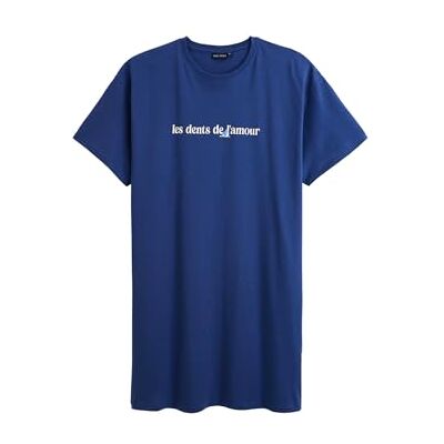 ARTHUR Chemise de Nuit Homme Manches Courtes, Bleu Marine, TU - Publicité ARTHUR Chemise de Nuit Homme Manches Courtes, Bleu Marine, TU - Publicité