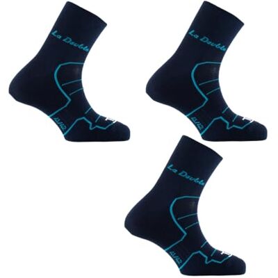 Thyo Lot de 3 paires de socquettes Double - Publicité Thyo Lot de 3 paires de socquettes Double - Publicité