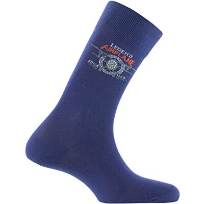 Kindy Mi-chaussettes en coton Aviateur MADE IN FRANCE couleur Marine Pointure 39-42 - Publicité Kindy Mi-chaussettes en coton Aviateur MADE IN FRANCE couleur Marine Pointure 39-42 - Publicité