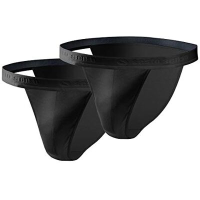 sesto senso Slip Coton Homme 2 Pack Sexy Culotte sous-vêtement M 2 Noir - Publicité sesto senso Slip Coton Homme 2 Pack Sexy Culotte sous-vêtement M 2 Noir - Publicité