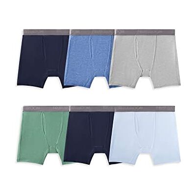 Fruit of the Loom 4-Way Stretch Boxer Briefs Lightweight & Moisture Wicking Underwear Long Trunk Boxeur ajusté, Regular Leg-Coolsoft-Lot de 6 Couleurs pouvant Varier, Homme - Publicité Fruit of the Loom 4-Way Stretch Boxer Briefs Lightweight & Moisture Wicking Underwear Long Trunk Boxeur ajusté, Regular Leg-Coolsoft-Lot de 6 Couleurs pouvant Varier, Homme - Publicité