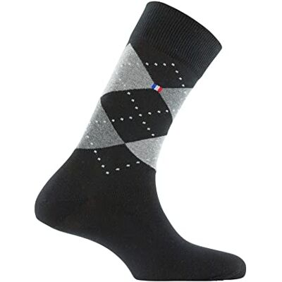 Kindy Mi-chaussettes en coton Drapeau Intarsia MADE IN FRANCE couleur Noir Pointure 39-42 - Publicité Kindy Mi-chaussettes en coton Drapeau Intarsia MADE IN FRANCE couleur Noir Pointure 39-42 - Publicité