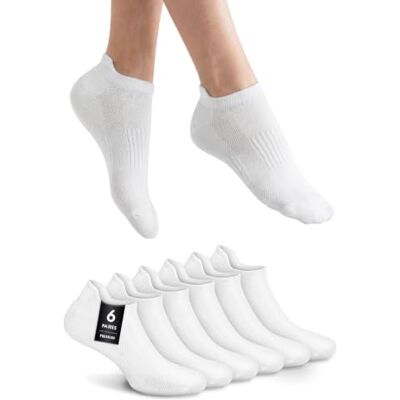 NYME Lot de 6 chaussettes de sneakers en coton biologique de haute qualité Unisexe Chaussettes courtes et respirantes Taille 43-46 blancs - Publicité NYME Lot de 6 chaussettes de sneakers en coton biologique de haute qualité Unisexe Chaussettes courtes et respirantes Taille 43-46 blancs - Publicité