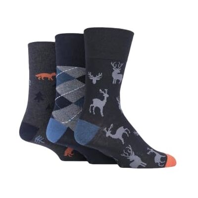 SockShop Gentle Grip Homme Fun Feet Chaussettes Paquet de 3 - Publicité SockShop Gentle Grip Homme Fun Feet Chaussettes Paquet de 3 - Publicité
