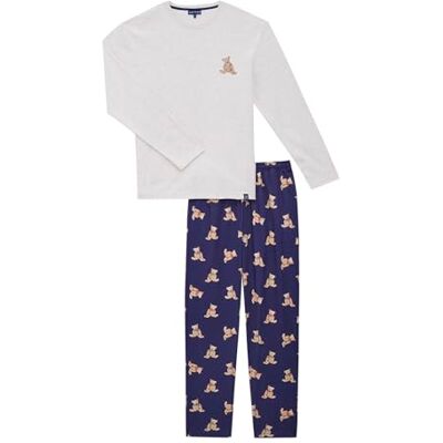 ARTHUR Pyjama Homme Beige Taille L, Manches Longues et Pantalon - Publicité ARTHUR Pyjama Homme Beige Taille L, Manches Longues et Pantalon - Publicité