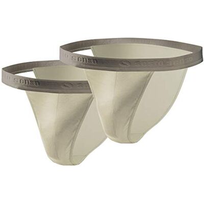 sesto senso Slip Coton Homme 2 Pack Sexy Culotte sous-vêtement L 2 Beige Clair - Publicité sesto senso Slip Coton Homme 2 Pack Sexy Culotte sous-vêtement L 2 Beige Clair - Publicité