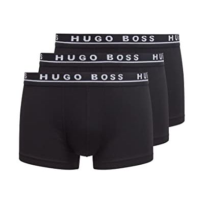 BOSS Hommes Trunk 3P CO/EL Lot de Trois Boxers Courts en Coton Stretch ornés d’Un Logo à la Taille - Publicité BOSS Hommes Trunk 3P CO/EL Lot de Trois Boxers Courts en Coton Stretch ornés d’Un Logo à la Taille - Publicité