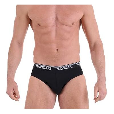 Navigare Homme 574/E (Pacco Da 6) Slip, Noir, L EU - Publicité Navigare Homme 574/E (Pacco Da 6) Slip, Noir, L EU - Publicité
