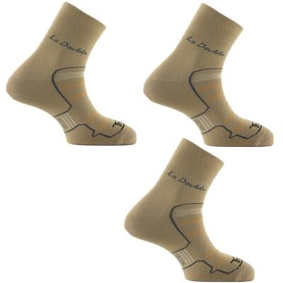 Thyo Lot de 3 paires de socquettes Double - Publicité Thyo Lot de 3 paires de socquettes Double - Publicité