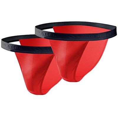 sesto senso Slip Coton Homme 2 Pack Sexy Culotte sous-vêtement XL 2 Rouge - Publicité sesto senso Slip Coton Homme 2 Pack Sexy Culotte sous-vêtement XL 2 Rouge - Publicité