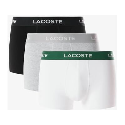 Lacoste 3-Pack Stretch Cotton Boxers pour Homme Noir/Blanc-Argent Chine S - Publicité Lacoste 3-Pack Stretch Cotton Boxers pour Homme Noir/Blanc-Argent Chine S - Publicité