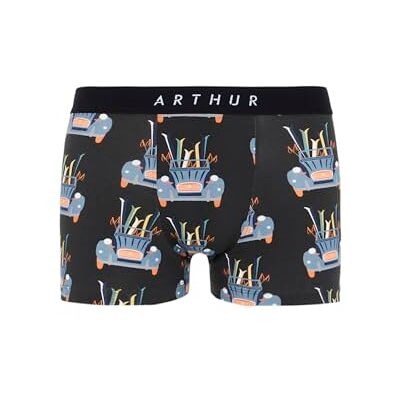 ARTHUR Boxer Homme Motif 2CV Ski Noir Taille L - Publicité ARTHUR Boxer Homme Motif 2CV Ski Noir Taille L - Publicité