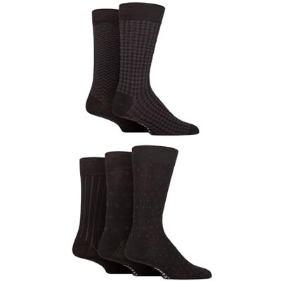 SockShop Chaussettes en bambou naturel pour hommes, colorées et à motifs, taille 40-45, lot de 5 - Publicité SockShop Chaussettes en bambou naturel pour hommes, colorées et à motifs, taille 40-45, lot de 5 - Publicité