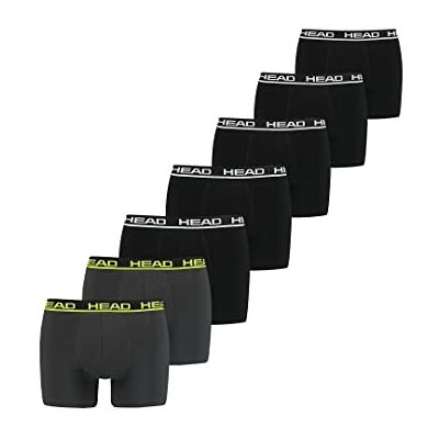 HEAD Lot de 7 Boxers Basiques pour Homme - Publicité HEAD Lot de 7 Boxers Basiques pour Homme - Publicité