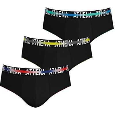 Athena Lot de Slips Homme Endurance 24h Coton Stretch Traitement Anti-Bactérien, Coupe Sport, Triple Couture, Doublure à l’Avant Label Oeko-TEX® Standard 100 - Publicité Athena Lot de Slips Homme Endurance 24h Coton Stretch Traitement Anti-Bactérien, Coupe Sport, Triple Couture, Doublure à l’Avant Label Oeko-TEX® Standard 100 - Publicité