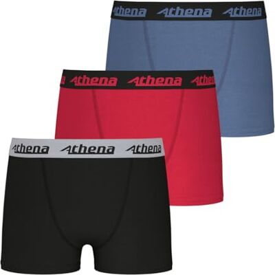 Athena Lot de 3 Boxers Garçon Ecopack Trio Choc – Doux et Extensible Coton Stretch Label Oeko-TEX® Standard 100 - Publicité Athena Lot de 3 Boxers Garçon Ecopack Trio Choc – Doux et Extensible Coton Stretch Label Oeko-TEX® Standard 100 - Publicité
