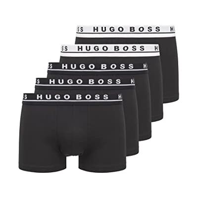 BOSS Hommes Trunk 5P CO/EL Lot de Cinq Boxers Courts en Coton Stretch avec Taille à Logo - Publicité BOSS Hommes Trunk 5P CO/EL Lot de Cinq Boxers Courts en Coton Stretch avec Taille à Logo - Publicité