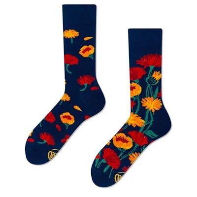 Many Mornings Flower Power Floral, Fleuri Chaussettes mélangées - Publicité Many Mornings Flower Power Floral, Fleuri Chaussettes mélangées - Publicité