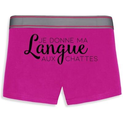 La French Touch Boxer Homme Humour Je Donne ma Langue aux chattes Confectionné en France Caleçon Homme Drole et Rigolo Cadeau Humour Anniversaire Original - Publicité La French Touch Boxer Homme Humour Je Donne ma Langue aux chattes Confectionné en France Caleçon Homme Drole et Rigolo Cadeau Humour Anniversaire Original - Publicité