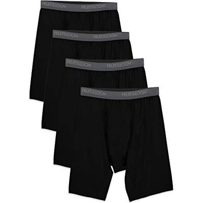 Fruit of the Loom Microfiber Boxer Briefs (Size XXL) Boxeur ajusté Homme (Lot de 4) - Publicité Fruit of the Loom Microfiber Boxer Briefs (Size XXL) Boxeur ajusté Homme (Lot de 4) - Publicité