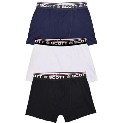 Scott Boxer Bandera Lot de 3 Noir Blanc Bleu Marine - Publicité Scott Boxer Bandera Lot de 3 Noir Blanc Bleu Marine - Publicité