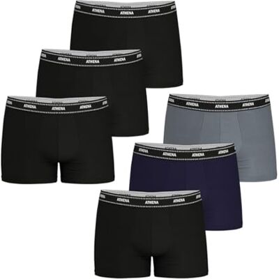 Athena Lot de 6 Boxers Homme My Petit Prix Coton Stretch Label Oeko-TEX® Standard 100 - Publicité Athena Lot de 6 Boxers Homme My Petit Prix Coton Stretch Label Oeko-TEX® Standard 100 - Publicité