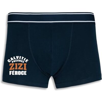La French Touch Boxer Homme Humour Calvitie précoce, Zizi féroce Imprimé en France Caleçon Homme Drole et Rigolo Cadeau Humour Anniversaire Original (Marine, L) - Publicité La French Touch Boxer Homme Humour Calvitie précoce, Zizi féroce Imprimé en France Caleçon Homme Drole et Rigolo Cadeau Humour Anniversaire Original (Marine, L) - Publicité