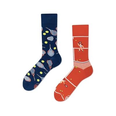 Many Mornings Grand Chelem Chaussettes dépareillées Tennis - Publicité Many Mornings Grand Chelem Chaussettes dépareillées Tennis - Publicité